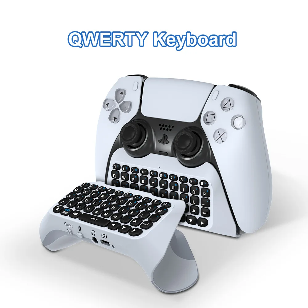 Tastiera Wireless Per Controller Ps5 Maniglia Tastiera Esterna Bluetooth Per Playstation5 Tastiera Bluetooth Chatpad
