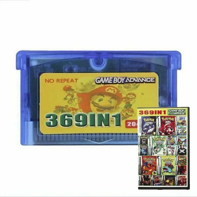 Per Gba Sp Game Deck Cards, 365 In1 Game Boys Advance Games Pokemon Classic Gbc Sereis Ns Cards