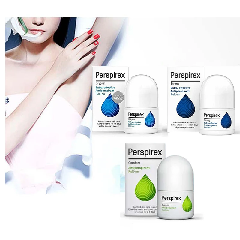 Perspirex Antitraspirante Roll-On Forte Comfort Controllo Originale Odore Di Sudore Deodorante Agente A Lunga Durata Roll-On Acqua Profumata