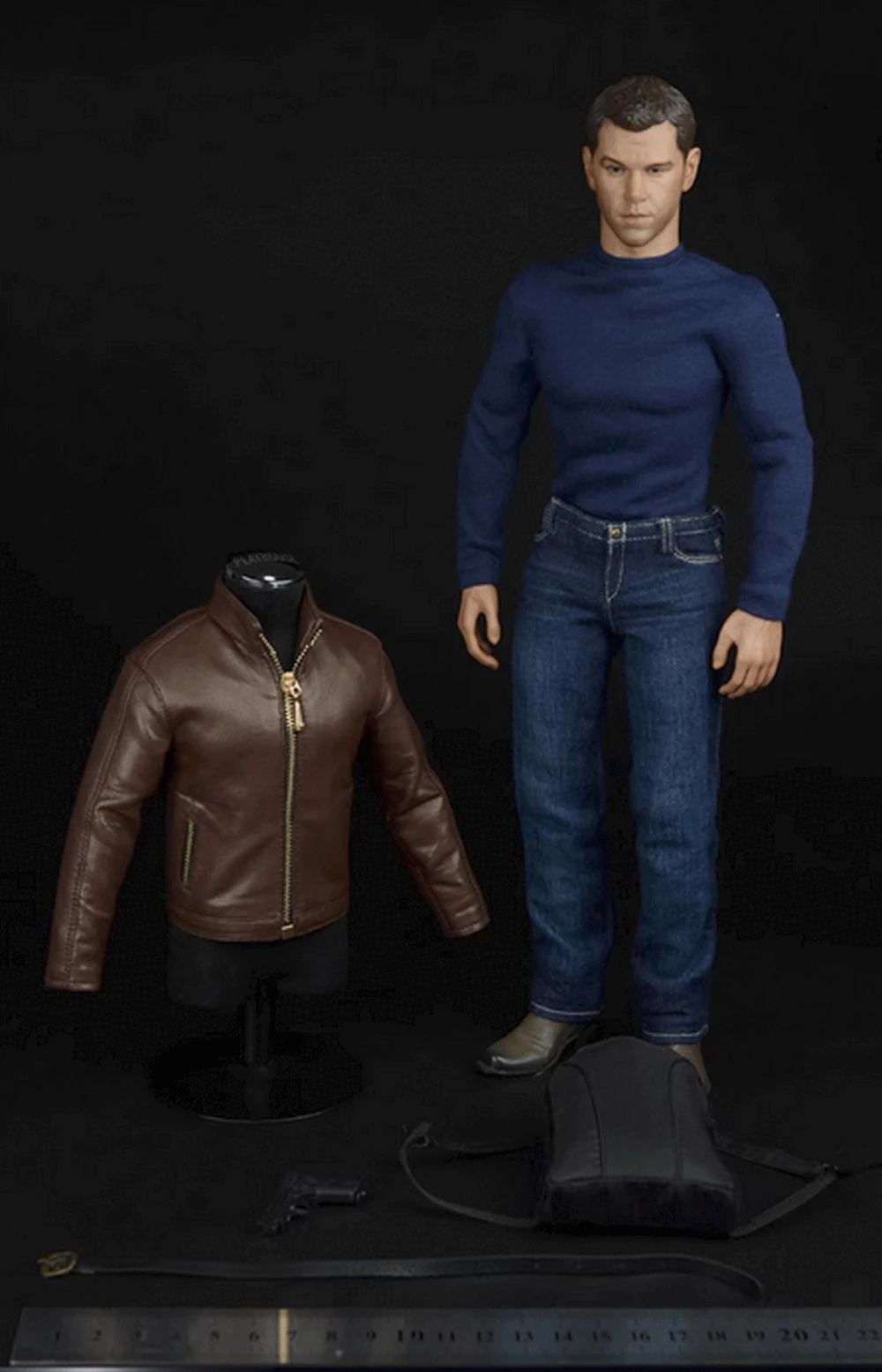 Toy Center Cen-M02 1/6 Set Di Tute In Pelle Agente Soldato Per Bambola Maschile Da 12"