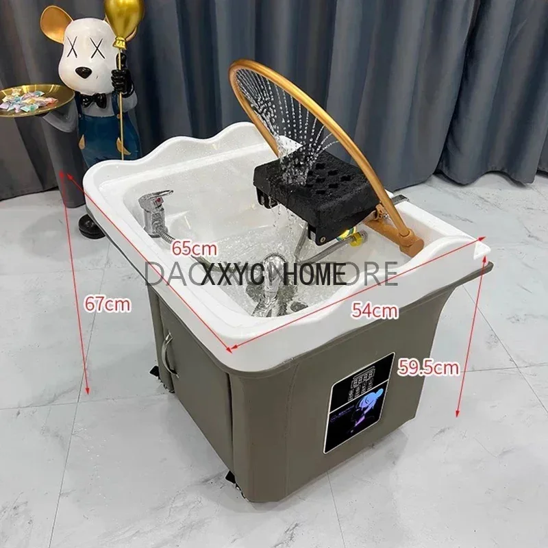 Silla Champitu Para Spa, Cómoda Estacion De Lavado Cabello Pequeina, Muebles Legino Massaggio