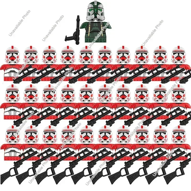 Hot Toys 501St Legion Troopers Rex Clone Stormtroopers Assemblare Building Block Brick Star Action Figures Wars Giocattoli Per Bambini Regali