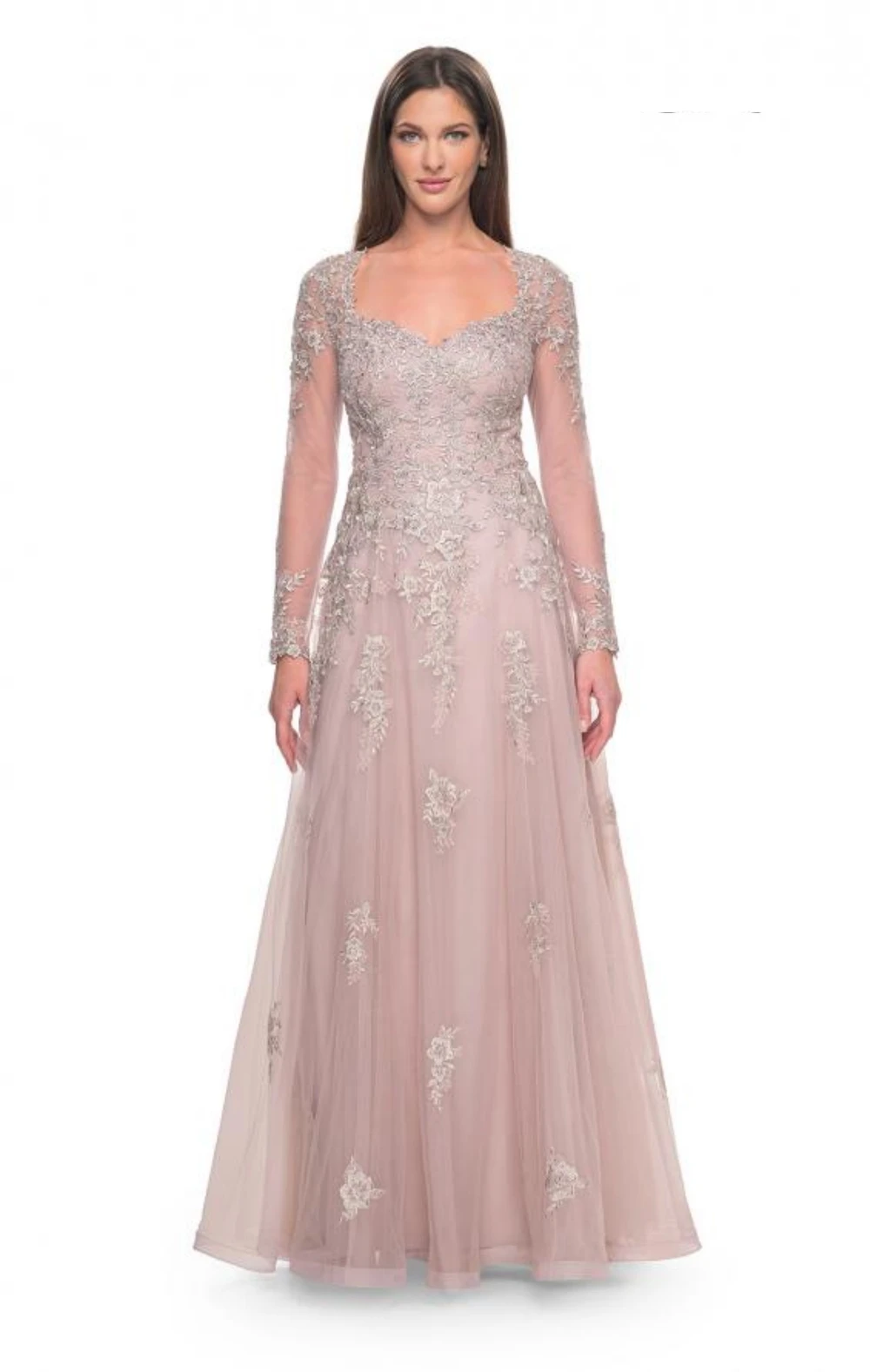 Ball Classic Long Mother'S Of The Bride Dress Con Maniche A-Line Royal Wedding Guest Gown Per Madre Del Vestito Sposa