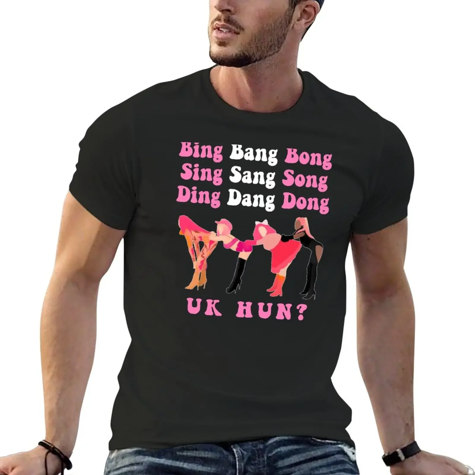 Bing Bang Bong - Uk Hun? T-Shirt Blanks Top Abbigliamento Uomo