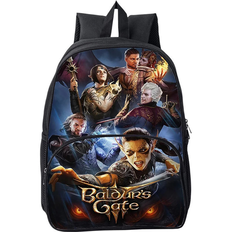 Borsa Da Scuola Con Stampa 3D Per Cancello Di Baldur Per Ragazzi Zaino In Nylon Con Porta Di Baldur Patten Borsa Per Libri Di Grande Capacità Zaino So