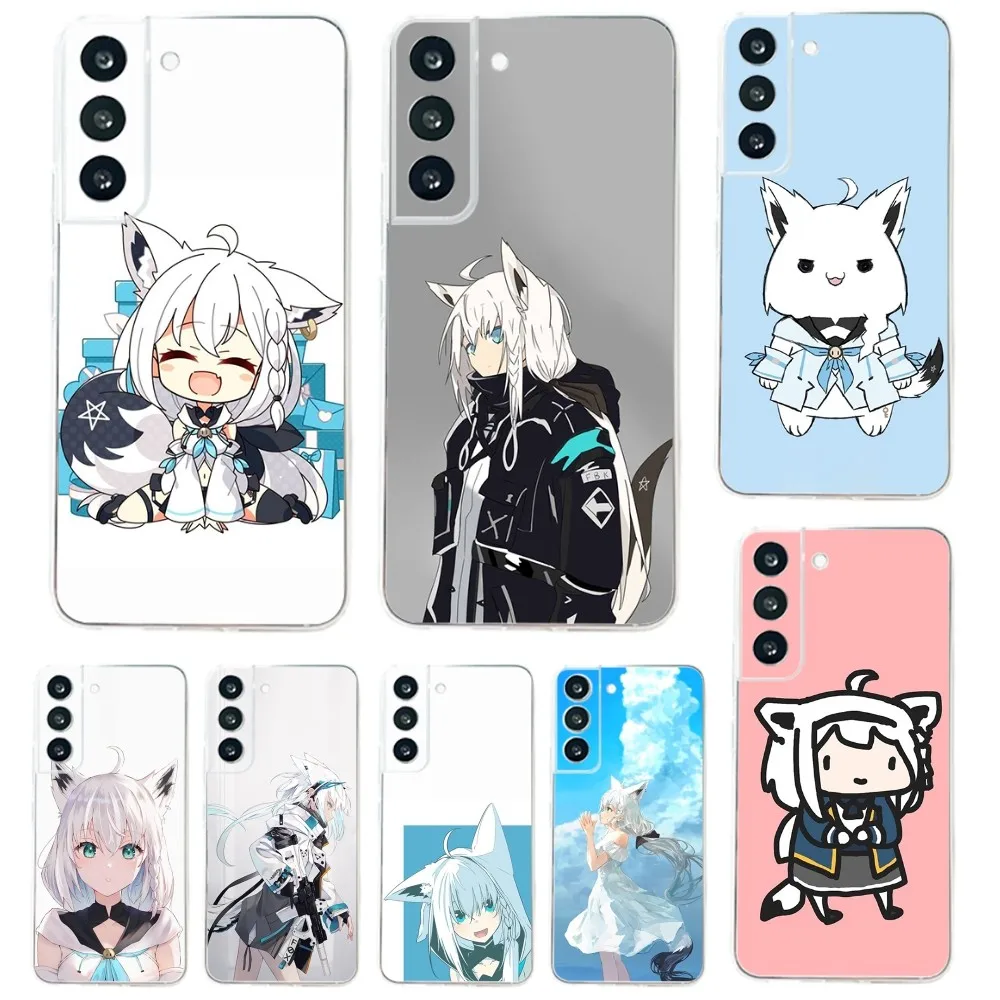 Custodia Per Telefono Shirakami Fubuki Per Samsung Galaxy A71,70,52,51,40,31,A50,30S,21S, Note20Cover Ultra Trasparente