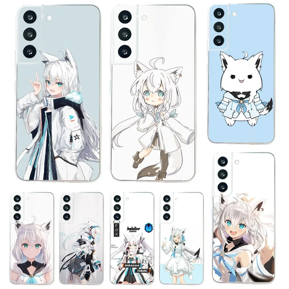 Custodia Per Telefono Shirakami Fubuki Per Samsung Galaxy A71,70,52,51,40,31,A50,30S,21S, Note20Cover Ultra Trasparente