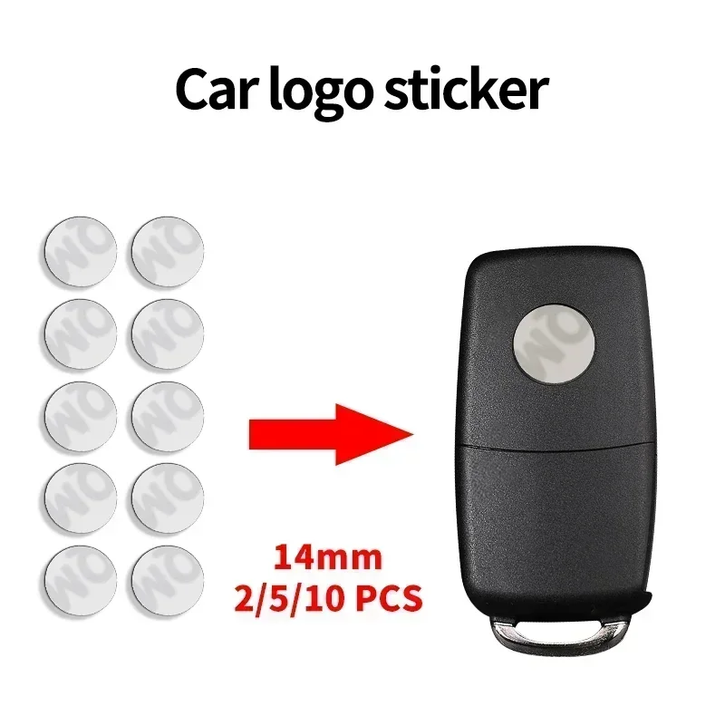 10Pcs 14Mm Car Remote Key Fob Emblem Badge Radio Button Sticker Sostituzione Per Seat Cupra Formentor Ibiza 5F 6L 6J Accessori