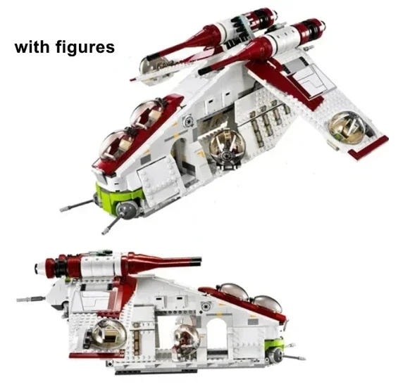 In Magazzino 1175 Pezzi Compatibili Con 05041 Staremid Republic Gunship & Building Blocks 75021 Mattoni Giocattoli Per Regalo Per Bambini