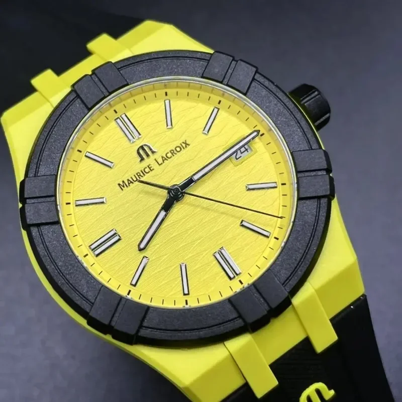 Pierre Lacroix Aikon Tide Cinturino In Gomma Vetro Zaffiro Orologio Al Quarzo Per Uomo Regali Di San Valentino Relogio Reloj Bracciale Gioielli