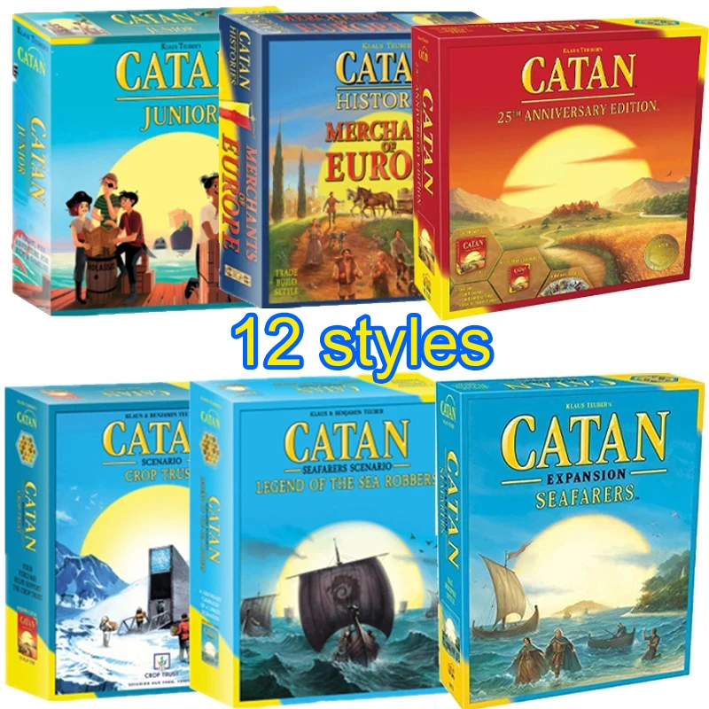 Giochi Da Tavolo Classic Oracle Dobble Catan:City Knight Series 7-Wonders Holiday Reunion Party Interactive Multiplayer Game Card Toy