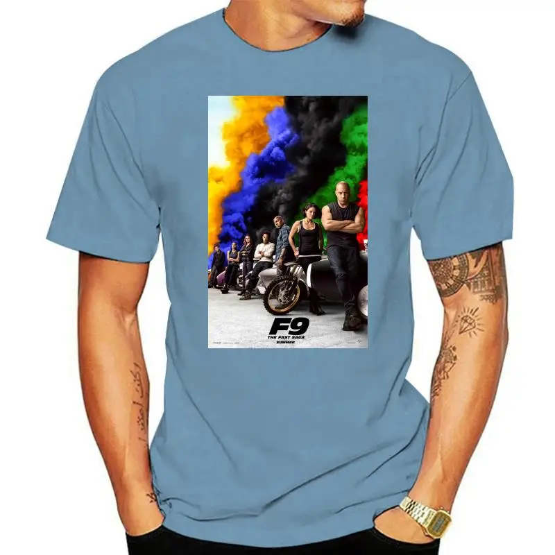 Fast And Furious 9 2023 Movie Action F9 Poster Maglietta Nera Taglia S M L Xl 2Xl