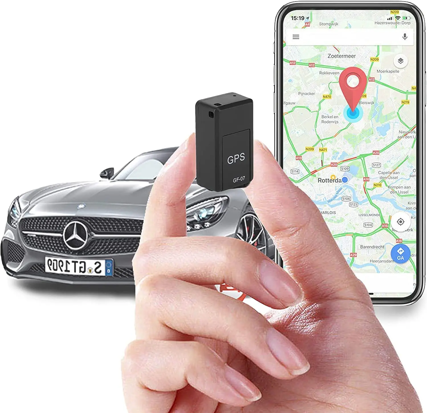 Mini Localizzatore Di Auto Magnetico Gps In Tempo Reale Copertura Completa, Nessun Canone Mensile, Lungo Standby Gsm Sim Gps Tracker Per Tutti I Model
