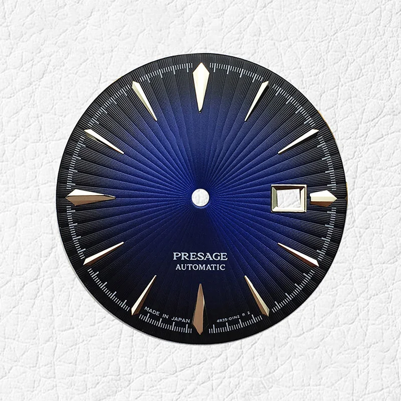 35Mm Cadran Nh35 Quadrante Blu/Nero/Bianco/Verde Presage Con Data Window Vintage Oem Per Seiko Mod Custom Watch Face Build Parts