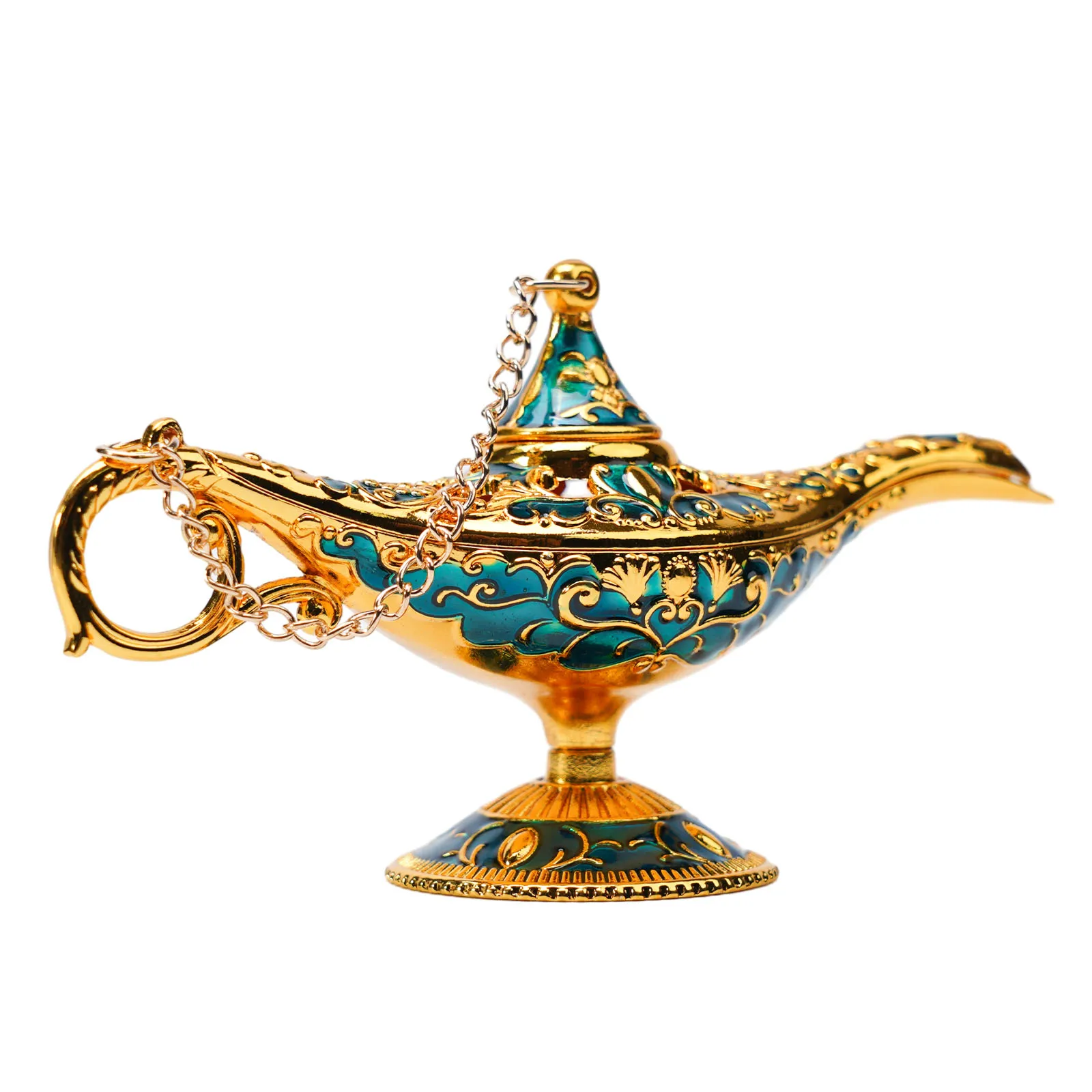 Wishing Aladdin Lamps Decorazione Della Casa Stile Europeo Artigianato Squisito Metallo Piccola Figurina Artigianato Vintage Oggetti Di Scena Creativi