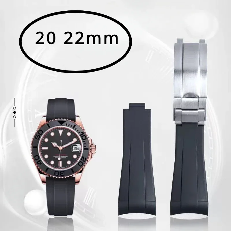 Accessori Per Orologi Adatti Per Rolex Submariner Diving Watches Cinturino Per Orologio In Silicone Per Ostriche Cinturino Per Orologio Sostitutivo Pe