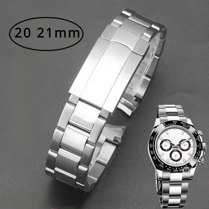 20 21Mm Orologi Accessori Bracciale Per Rolex Submariner Daytona Oyster Yacht-Master Explorer Data Just Series Beads Watchbands