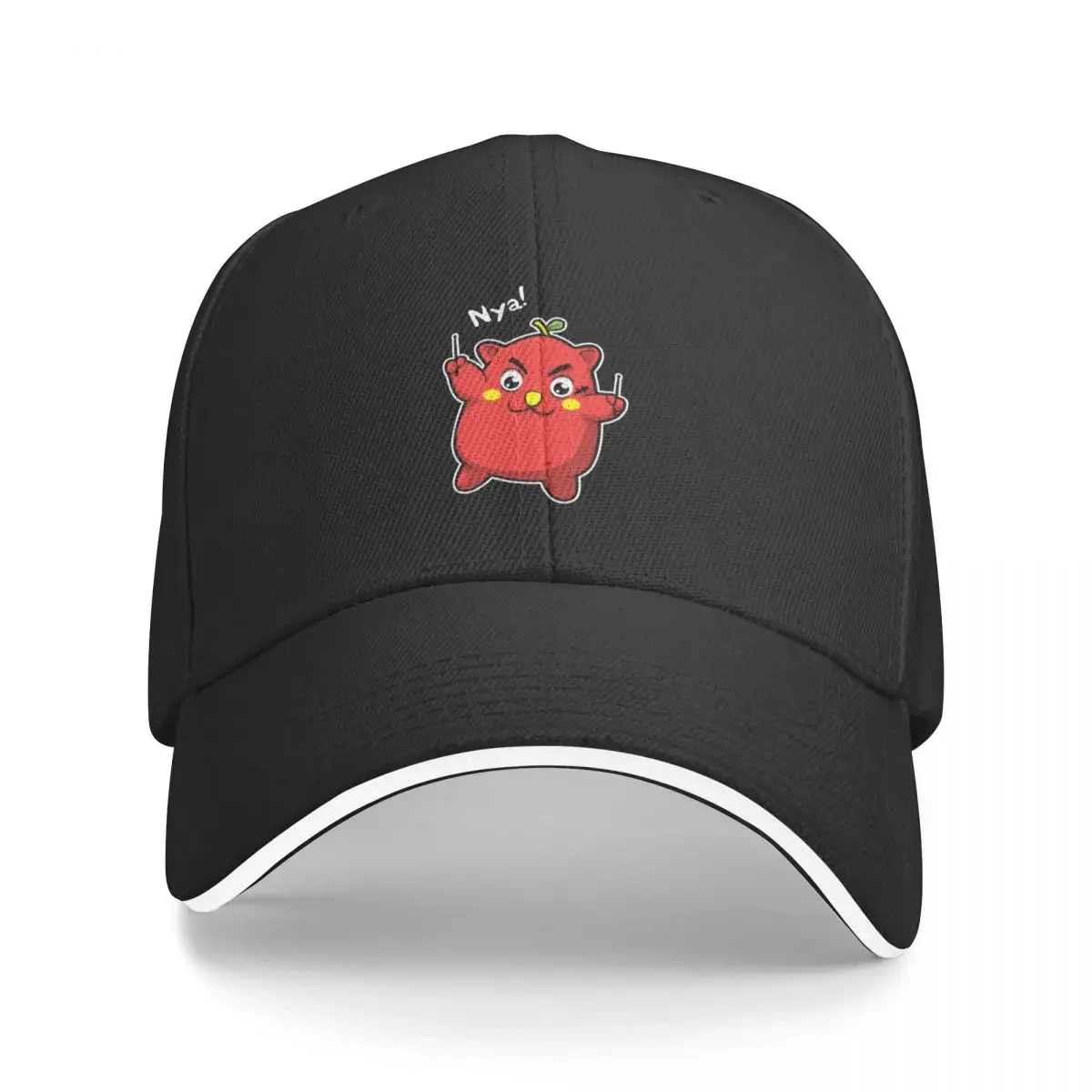 Nyango Star - Cute Japanese Apple Cat Batterista Mascotte Berretto Da Baseball Visiera Cappello Berretto Da Baseball |