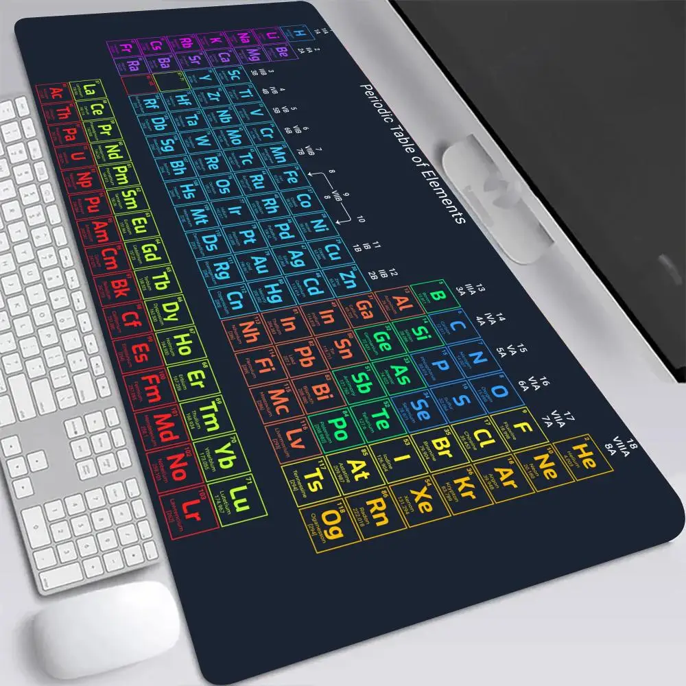 Mouse Pc Tabla_Periodica Gamer Gaming Mat Teclado Pad Kawaii Pu Desk Mat Leather