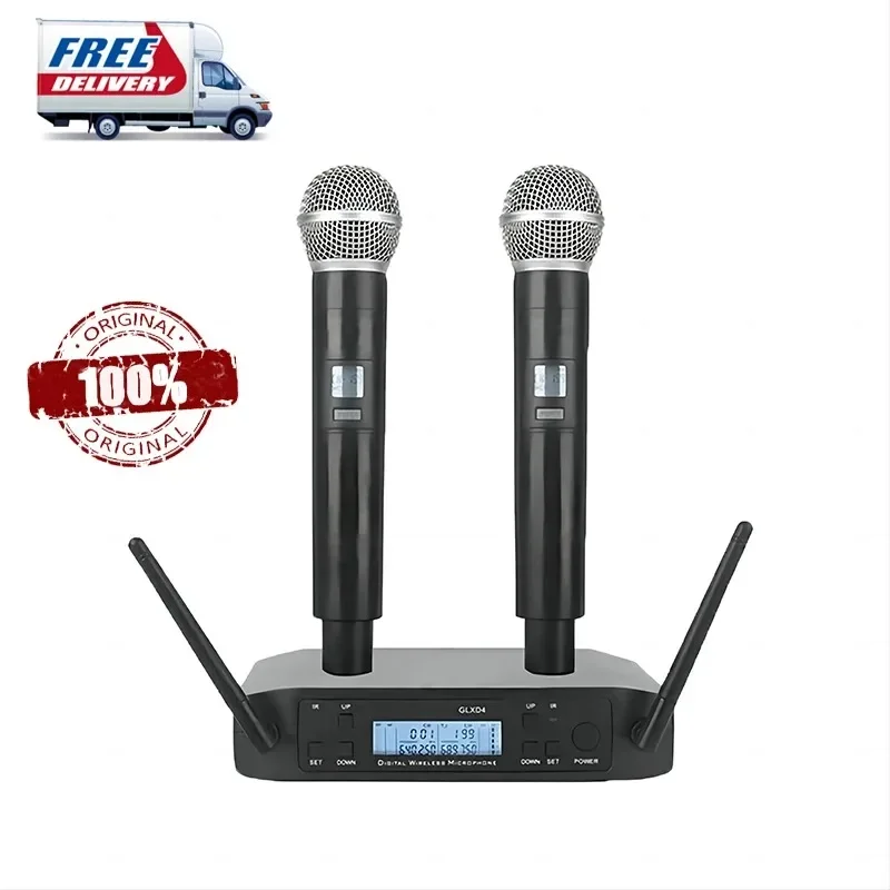 Microfono Wireless Glxd4 Sm58 Uhf 640-690Mhz Microfono Portatile Ad Alte Prestazioni Professionale Per Shure Studio Registrazione Karaoke