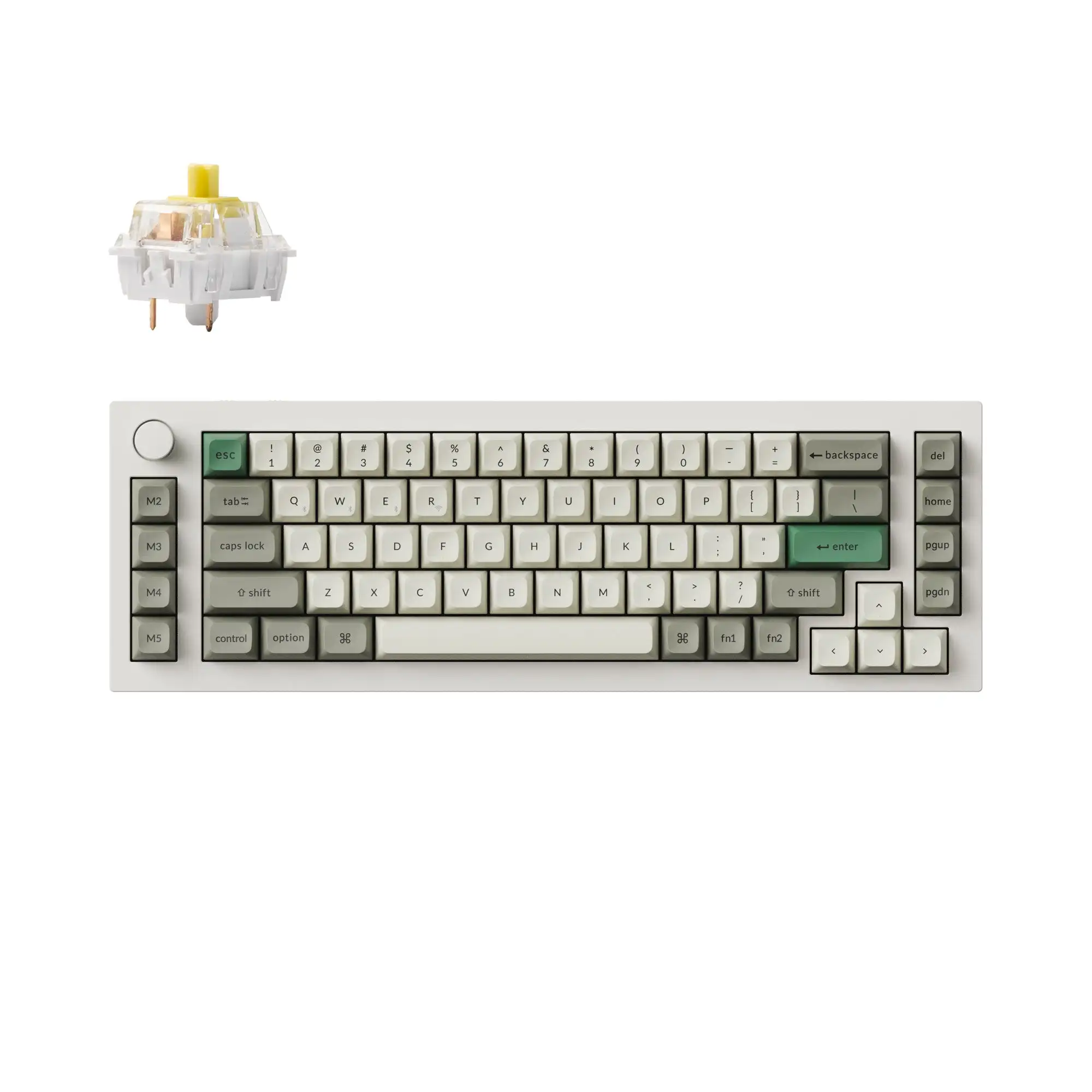 Keychron Q65 Max Qmk/Tramite Tastiera Meccanica Personalizzata Wireless Per Mac Windows Linux Qmk/Tramite Manopola Programmabile