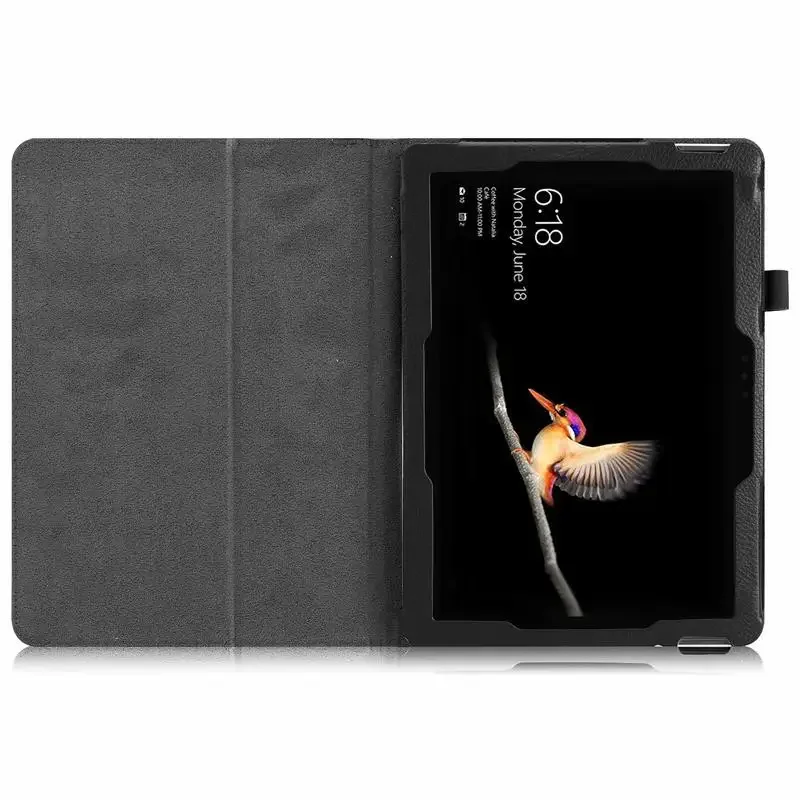 Per La Nuova Custodia Microsft Surface Go, Custodia Pieghevole In Pelle Pu Folio Per 10 "Surface Go Windows 2018 Release Tablet + Stylus Loop