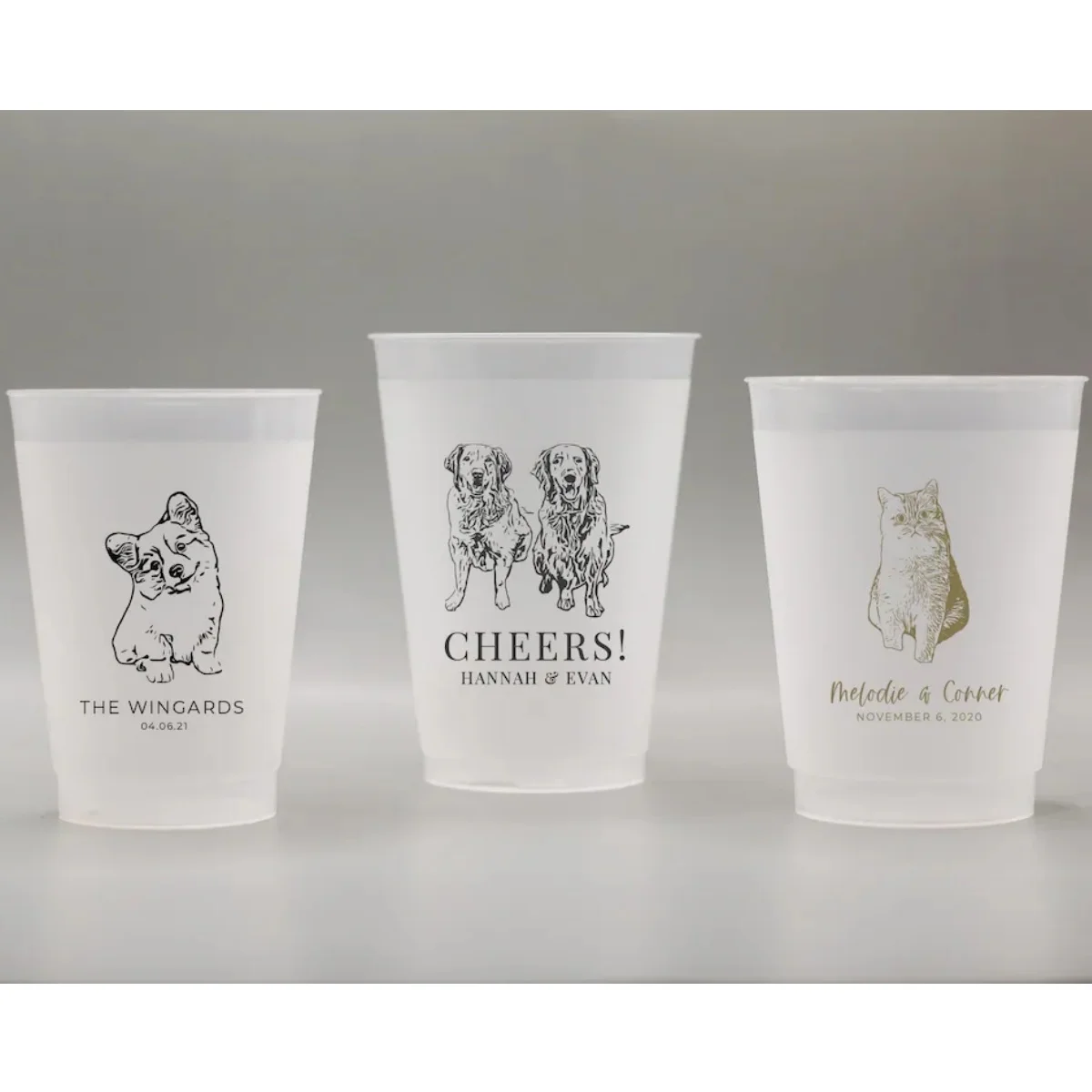 Tazze Antigelo Infrangibili Personalizzate Per Animali Domestici, Tazze Personalizzate Per Bomboniere Per Animali, Decorazioni Per Matrimoni E Eventi 