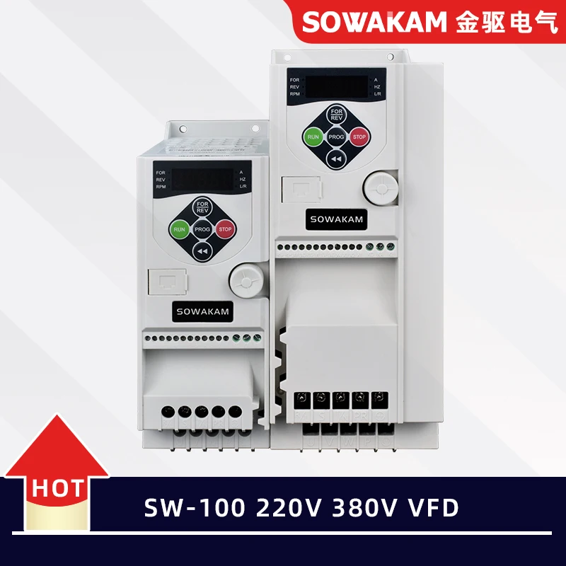 Sw100 Vfd Inverter 0.75/2.2/3Kw Inverter Di Frequenza 3Ph 220V 380V Convertitore Di Frequenza Di Uscita Convertitore Di Frequenza Variabile Sw100