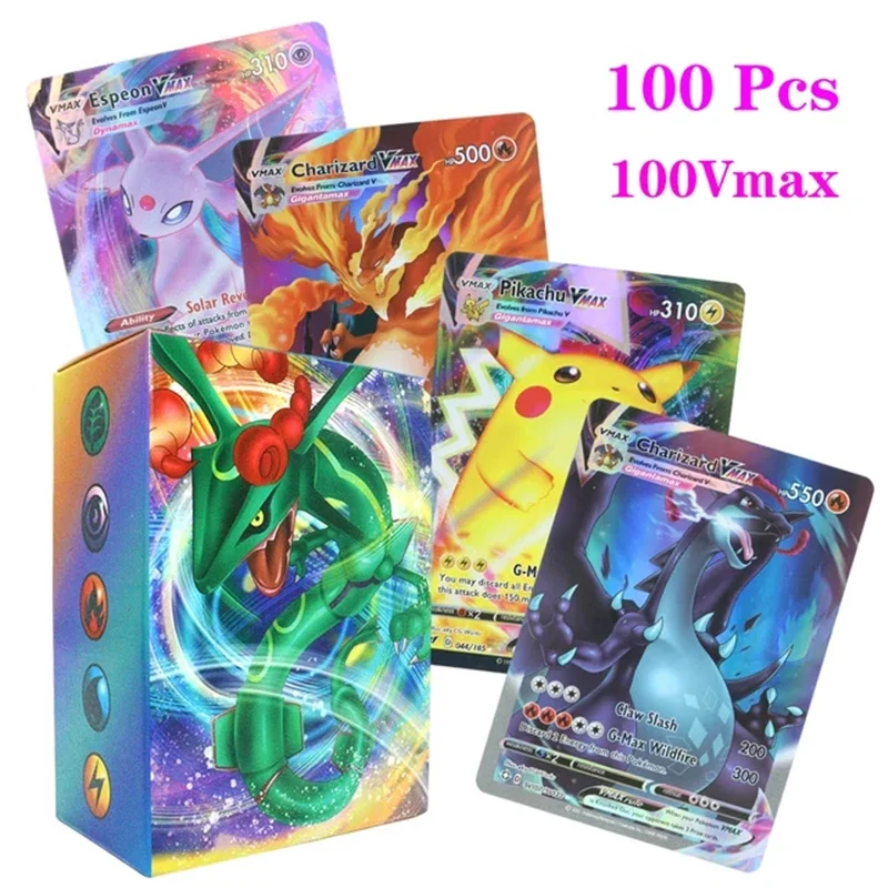 Carte Pokemon Vmax Vstar Ex Gx Energy Toys Card Nessuna Ripetizione Supera Evolution Charizard Full Flash Card Multiple People Battle