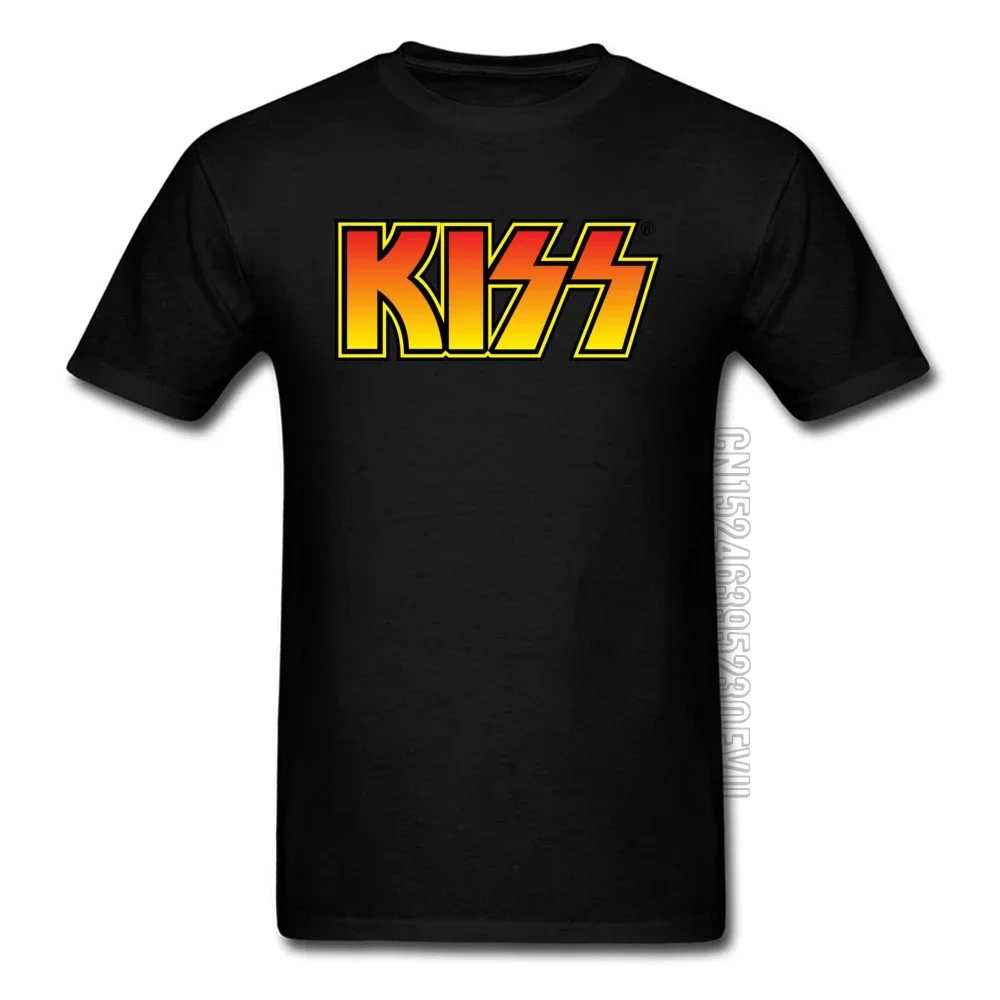 Love Kiss Logo Print Magliette Love Gun Hiphop Rock Band Music T Shirt Queen Guitar Geek T-Shirt Techno Doppistep Kiss Men Tees