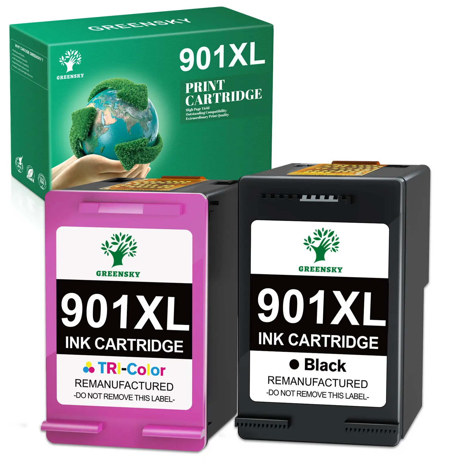 2X Inchiostro Per Hp 901Xl Per Hp 901 Officejet J4680C J4580 J4624 J4660 4500 J4540