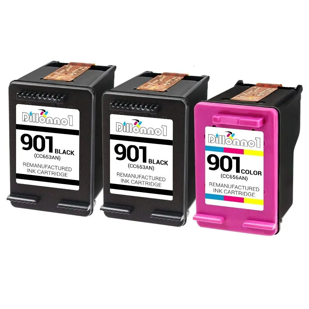 Confezione Da 3 Inchiostro Hp #901 Nero/Colore Per Serie Di Stampanti Hp Officejet 4500 G510