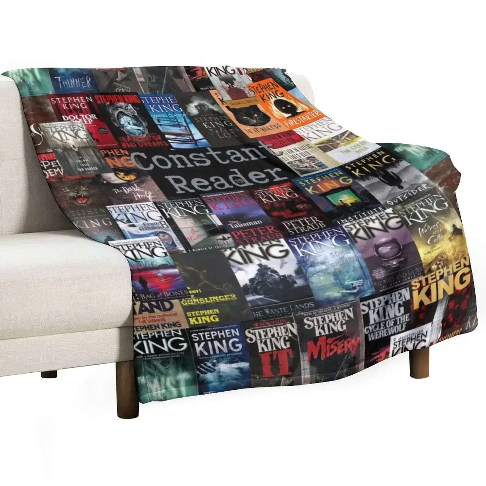 Stephen King Copertine Per Libri, Coperte Pelose Ponderate Regalo Divertente Con Lettore Costante
