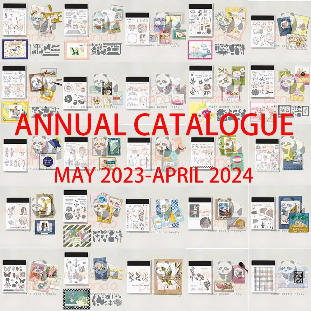 Catalogo Annuale 2023 Timbri Trasparenti Per Animali Tagliati E Fustelle Per Carte Di Carta Fatte A Mano Fai-Da-Te Stampi Decorativi Per Album Di Rita