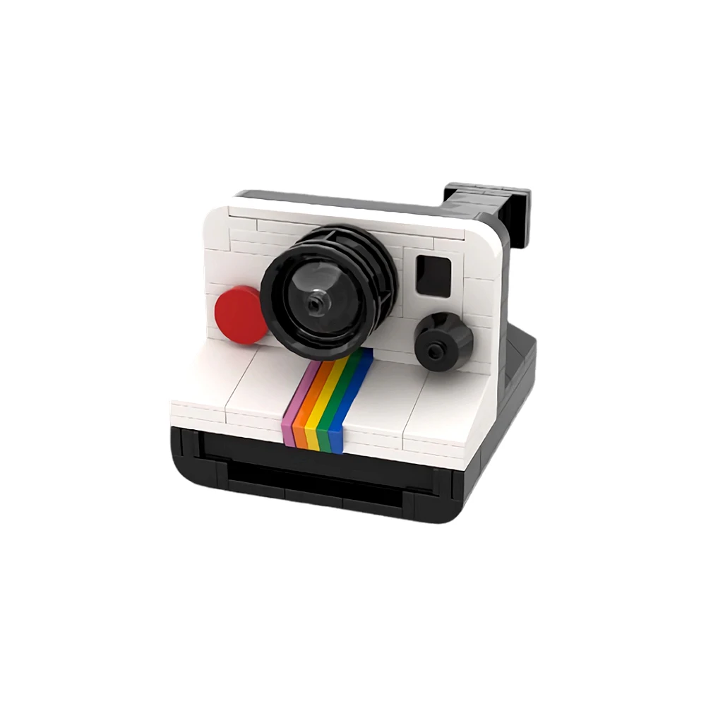 Gobricks Moc Polaroid Onepstep Sx-70 Building Blocks Modello Polaroid Onepstep Sx-70 Fotocamera Mattoni Giocattoli Bambini Regali Di Compleanno