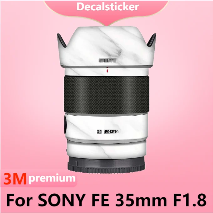 Per Sony Fe 35Mm F1.8 Adesivo Per Obiettivo Della Fotocamera Decalcomania Protettiva Per La Pelle Pellicola Avvolgente In Vinile Cappotto Protettivo A
