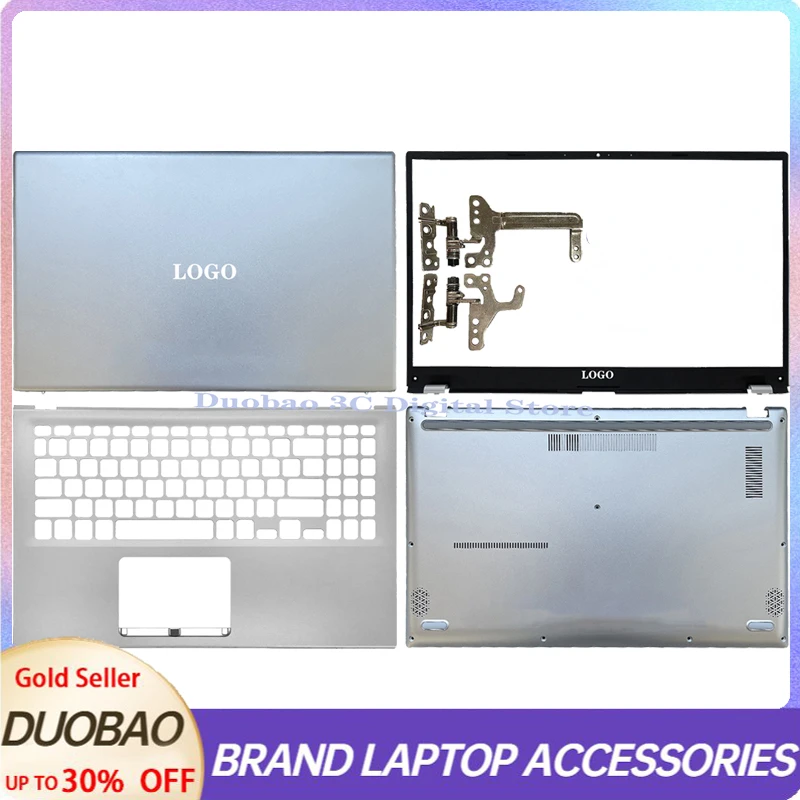Nuovo Laptop Per Asus Vivobook X512 X512J X512F F512 V5000F Cover Posteriore Lcd/Cornice Anteriore/Cerniere/Poggiapolsi/Custodia Inferiore Custodia Pe