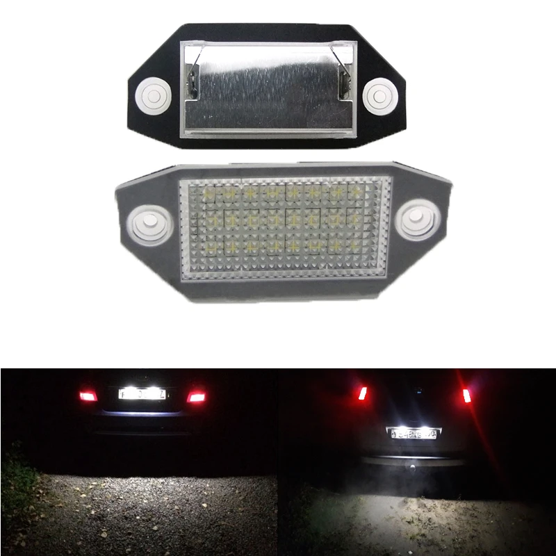 2 Pcs Led License Plate Luci 12V 6000K 24 Smd 3014 Chip Led Luci Della Targa Per Ford Mondeo Mk3 2000-2007
