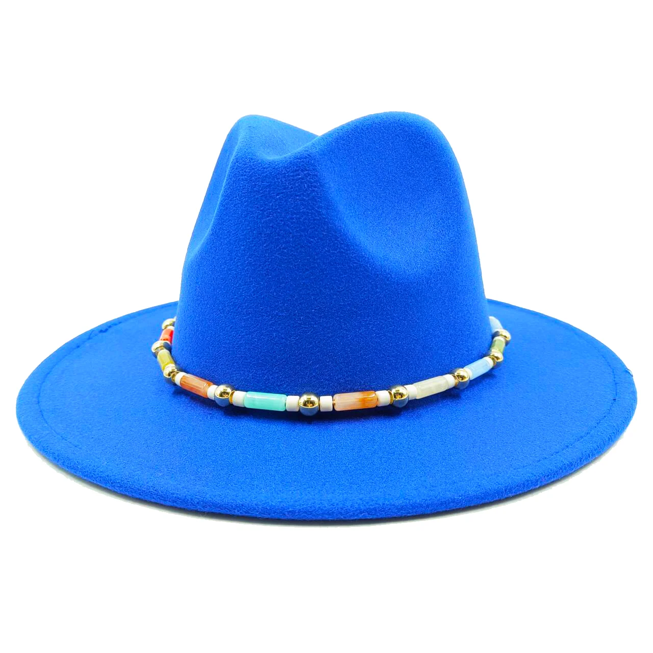 Sombreros Chapeau Homme Fedora Hat 2024 Nuovi Accessori Cappello Fedora Unisex Tinta Unita Cappello Jazz A Tesa Larga All'Ingrosso