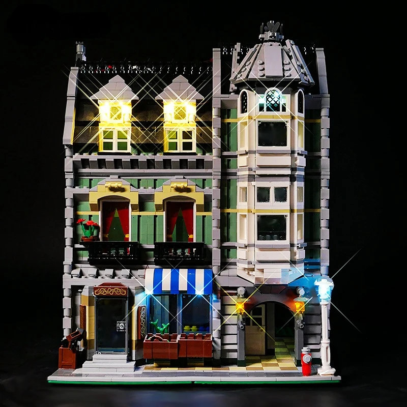 Non Incluso Building Blocks Led Light Kit Per 10185 Green Grocer House Building Blocks Compatibile Con 15008 Set Di Giocattoli Fai Da Te