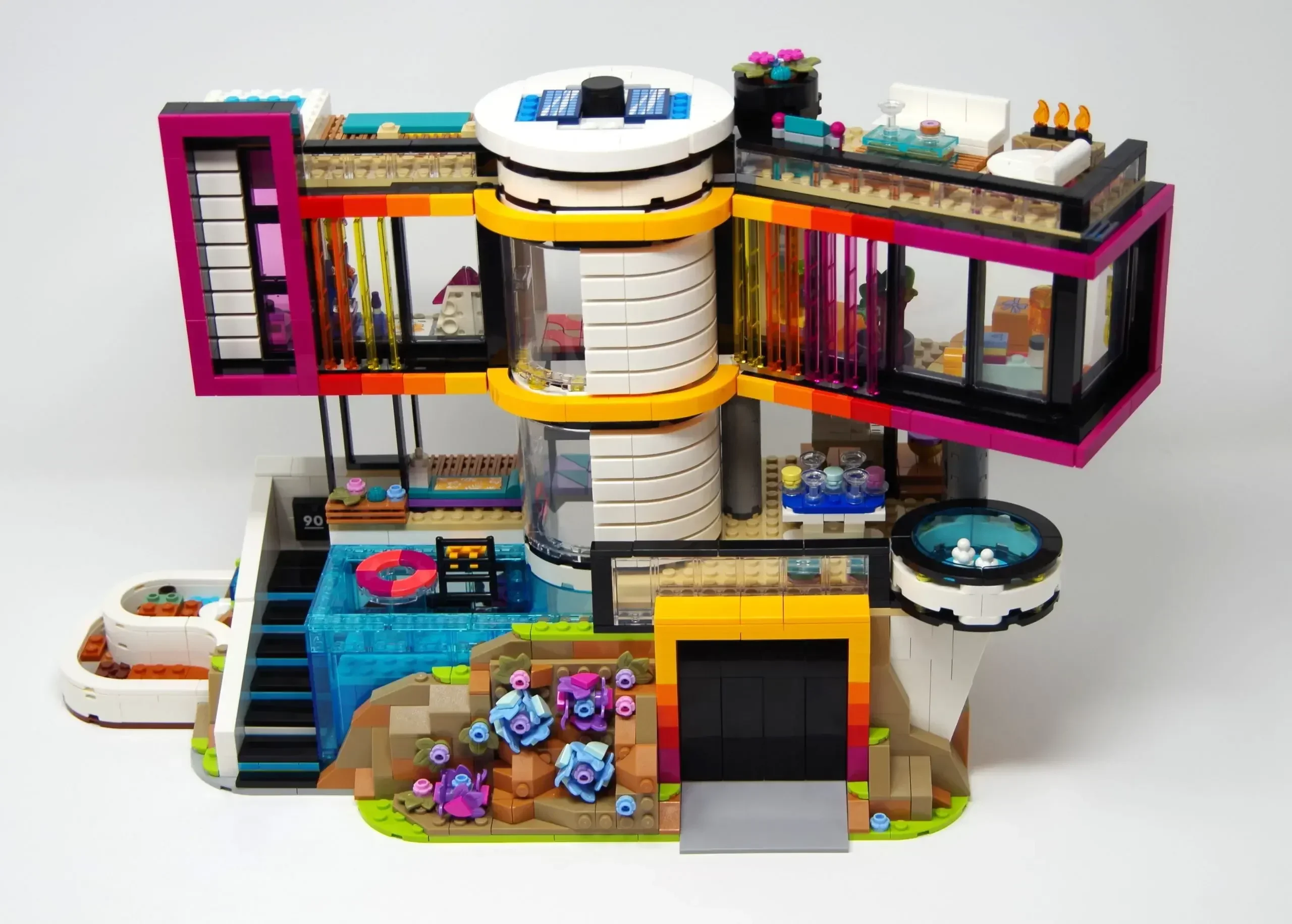 2275 Pz 42639 Friends City Andrea Modern Mansion Building Block Set Villa House Toy For Girls Teens Regalo Di Compleanno 41318