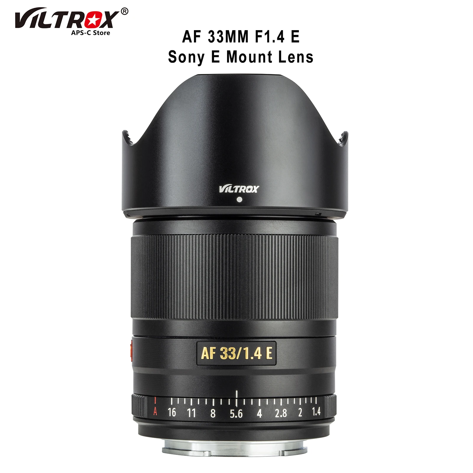 Viltrox 33Mm F1.4 Sony E Lens Auto Focus Camera Portrait Compact Large Aperture Aps-C Obiettivo Per Sony E Mount Camera Lens A6400