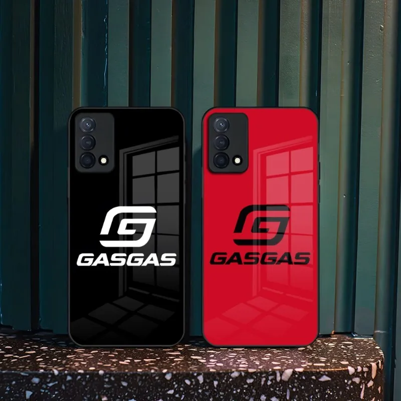 Racing Gasgas Motorcycles Rider Phone Case Per Oppo Find X3 X5 Pro Reno 4 7 6 A15 A54 A95 A55 A57 A93S A94 A92S Glass Cover