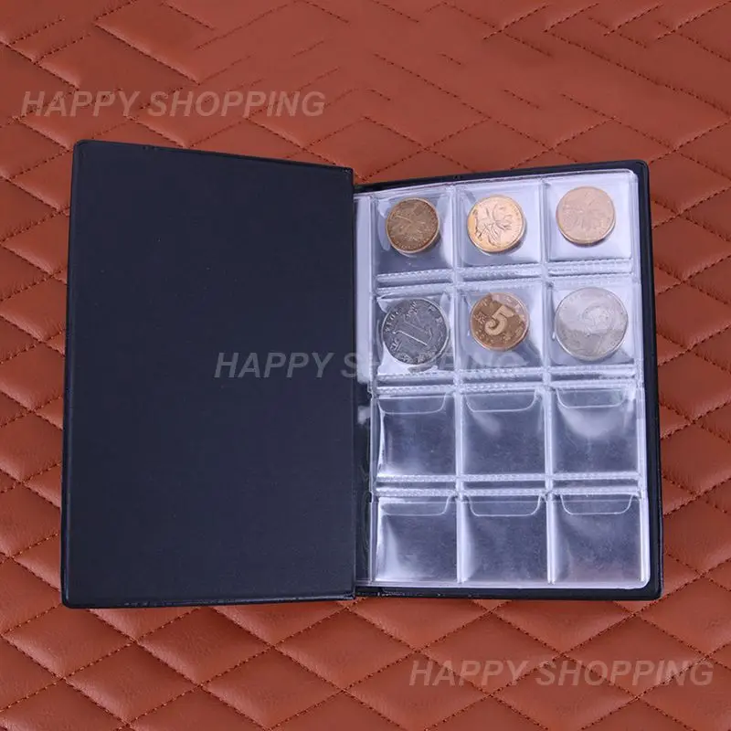 Pagine 120 Unità Album Di Protezione Monete Mini Russian Coin Pocket Coin Collection Book Nero Blu 2 Colori