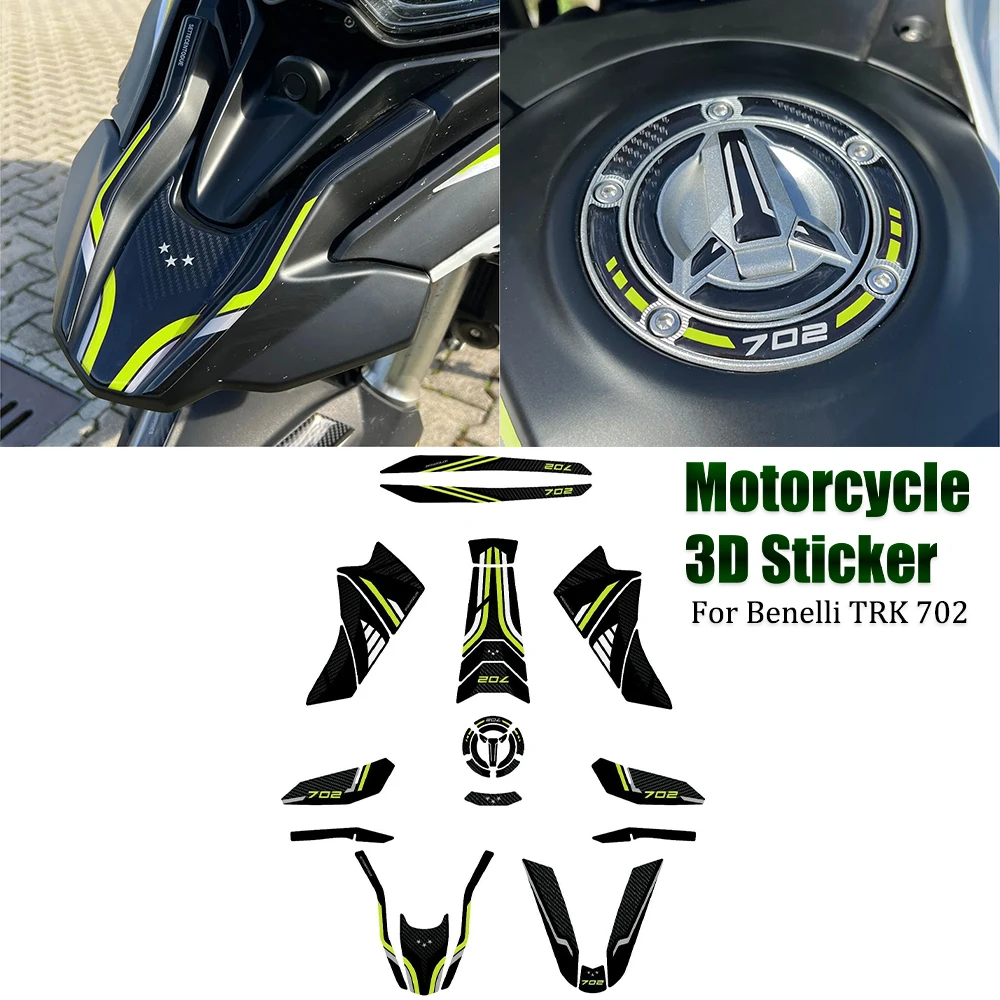Per Benelli Trk702 Trk 702 Trk 702 Accessori Moto Sticker 3D Waterproof Tank Pad