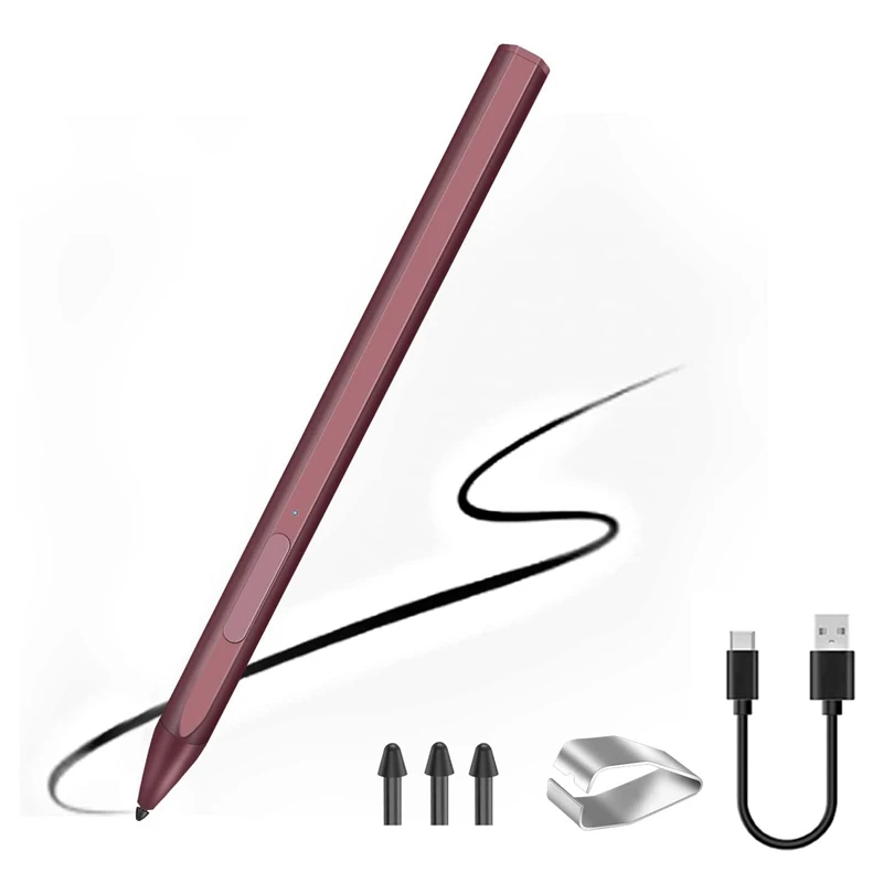 Penna Hot-Stylus Magnetica Per Surface Pro 3/4/5/6/7 Pro X Go 2 Book Latpop 4096 Livelli Pressione Palm Rejection