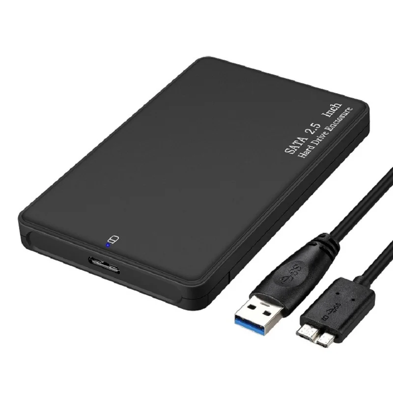 2.5 "Usb 3.0 Sata Box Hard Disk Drive Esterno Hdd Ssd Enclosure Cassa Nera