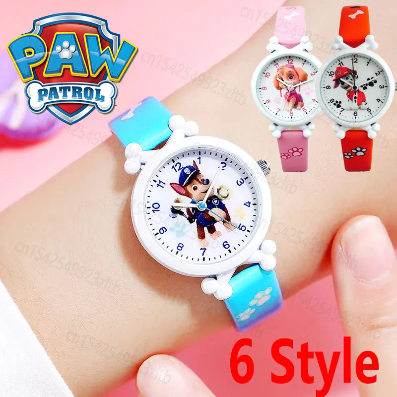 Cute Paw Patrol Watch Cartoon Figure Skye Chase Marshall Everest Orologi Elettronici Digitali Impermeabili Per Bambini Regali Giocattolo Per Bambini
