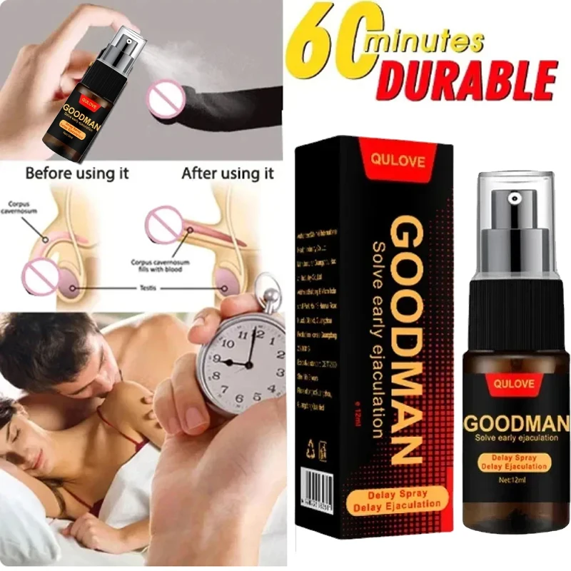 Man Lasting Long 60 Minuti Olio Per L'Ingrandimento Del Pene Sex Delay Spray Sex For Male Uso Esterno Anti Eiaculazione Precoce Sex Spray