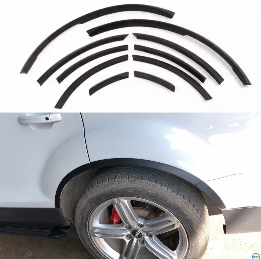 Per Q7 Passaruota Car Side Fender Flares Covers Parafanghi Trim Per Audi Q7 Rsq7 Sline 2006 - 2015 Matt Bright Black Pu